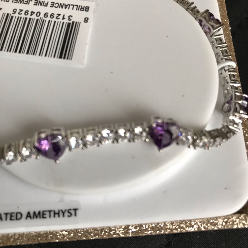 COPY - Brilliance fine Sterling silver amethyst bracelet